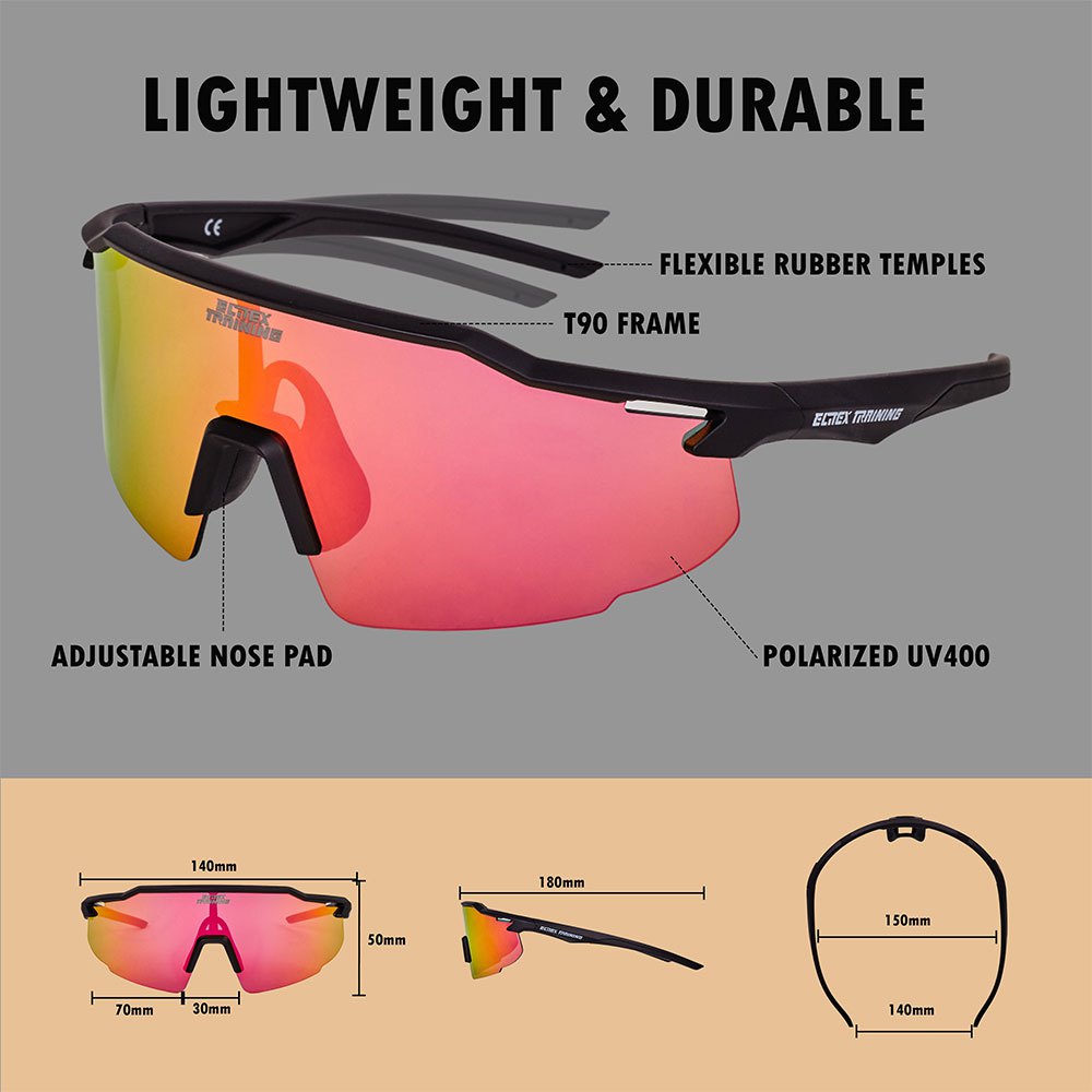 Купить Elitex training X001RWTYG9 Vision One Спортивные очки Поляризованные солнцезащитные очки Black 7ft.ru в интернет магазине Семь Футов