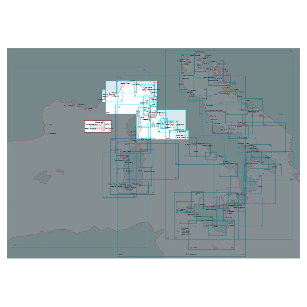 Купить Istituto idrografico 100120 Побережье Livorno Морские карты 7ft.ru в интернет магазине Семь Футов