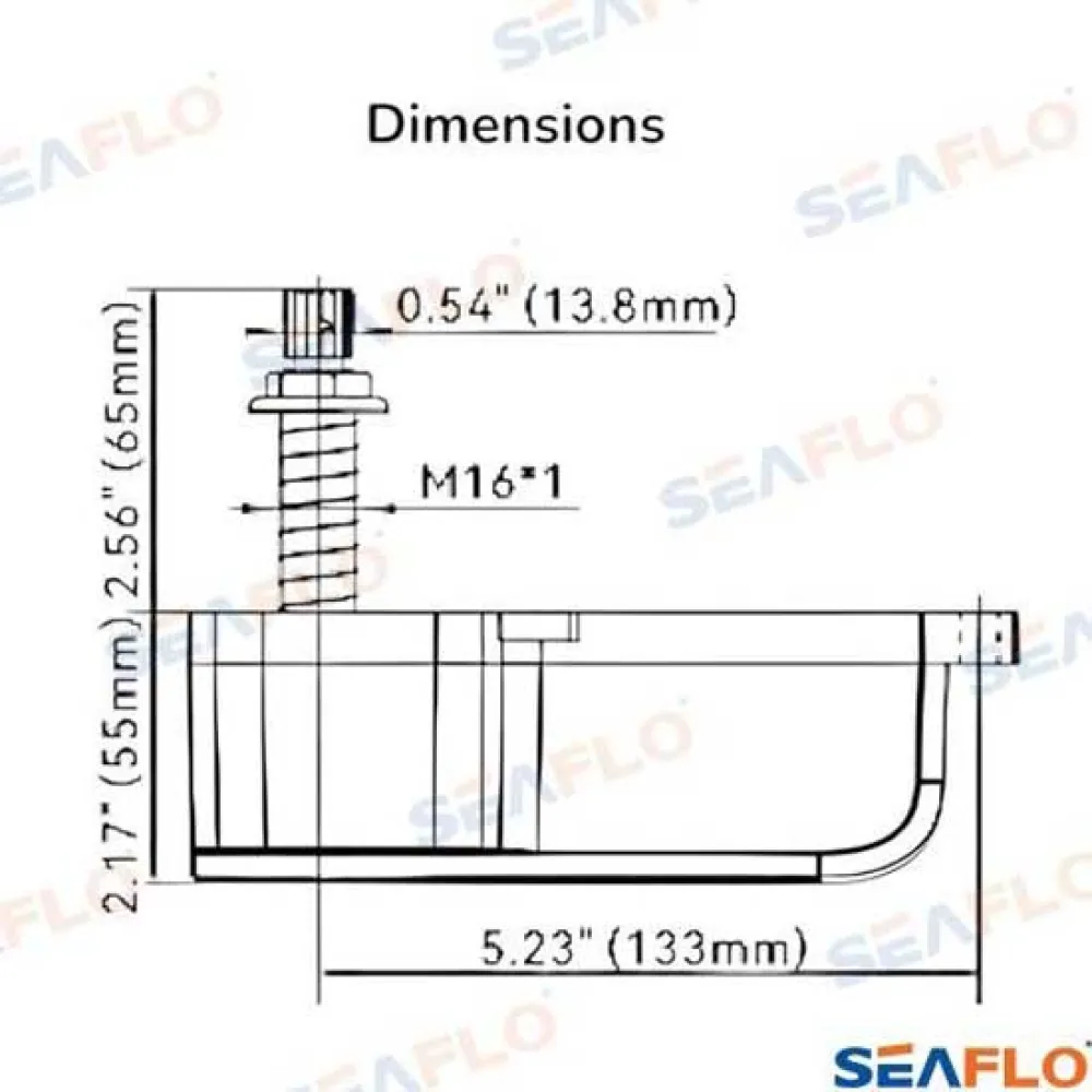 Купить Seaflo sfwm2066401 мотор стеклоочистителя 6NM 64 mm 24V Grey 25x20x15 7ft.ru в интернет магазине Семь Футов