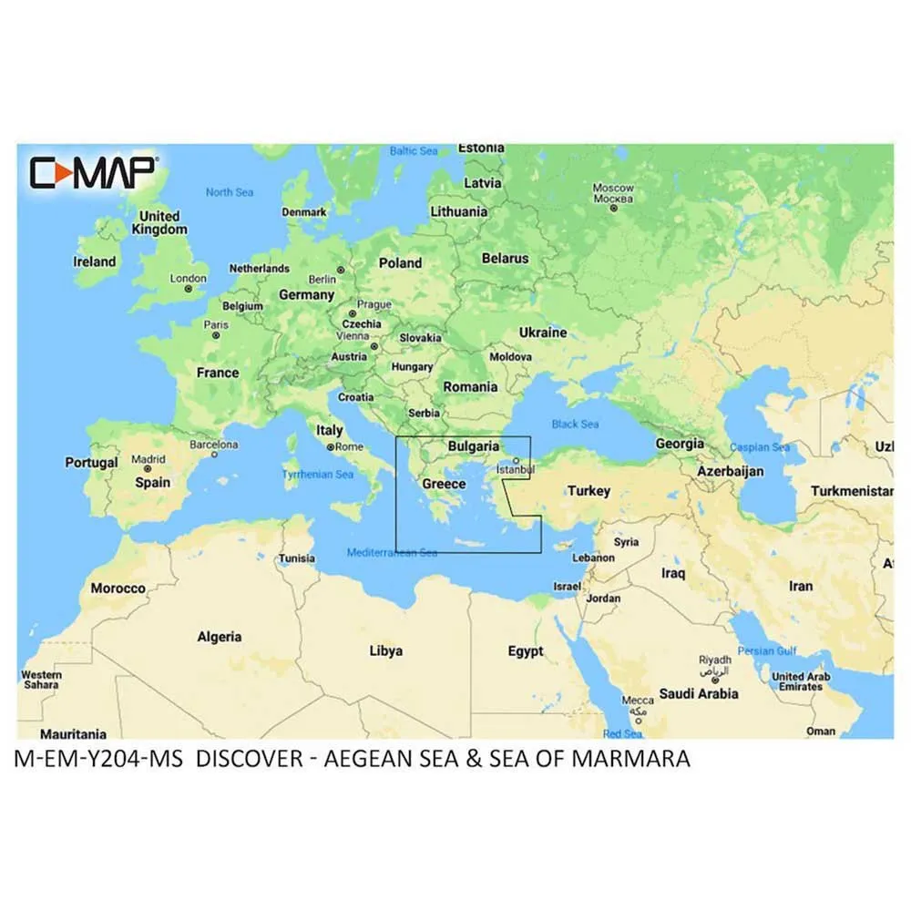 Купить C-map M-EM-Y204-MS Aegean Sea&Sea Of Marmara карта  Multicolour 7ft.ru в интернет магазине Семь Футов