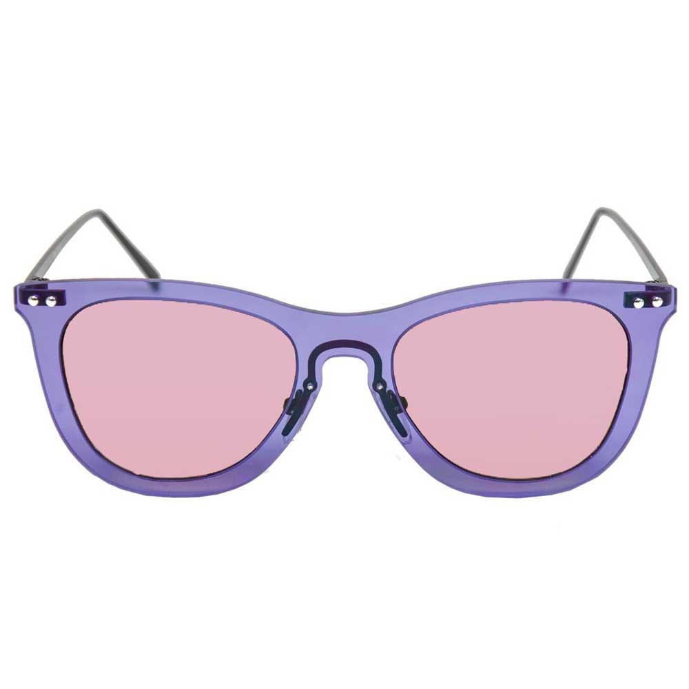 Купить Ocean sunglasses 23.19 Солнцезащитные очки Genova Transparent Pink Transparent Dark Blue / Metal Black Temple/CAT2 7ft.ru в интернет магазине Семь Футов