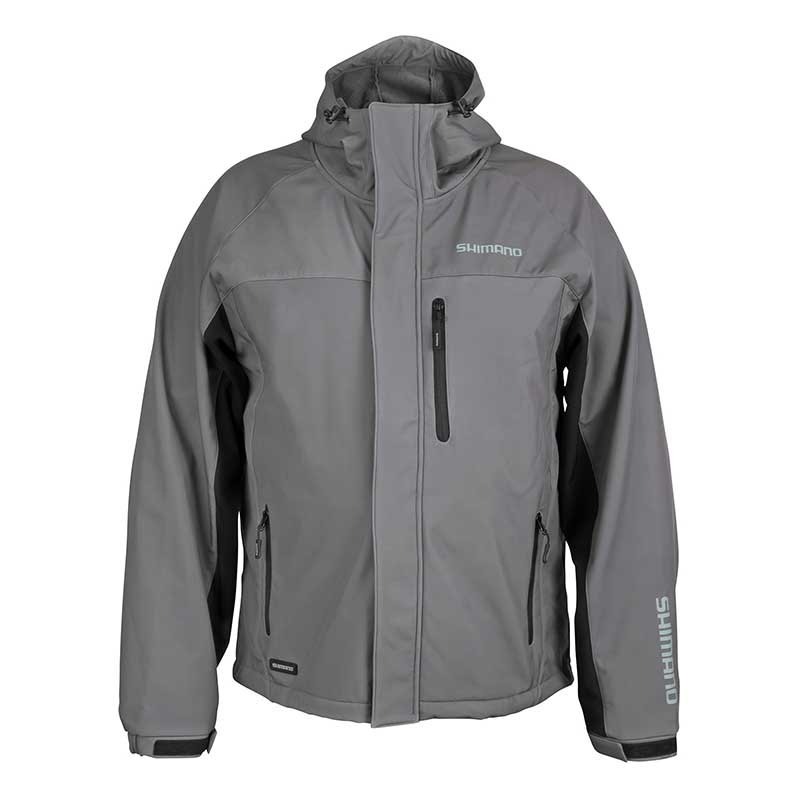 Купить Shimano fishing SHSSJGYXXL Куртка Soft Shell Серый  Grey 2XL 7ft.ru в интернет магазине Семь Футов