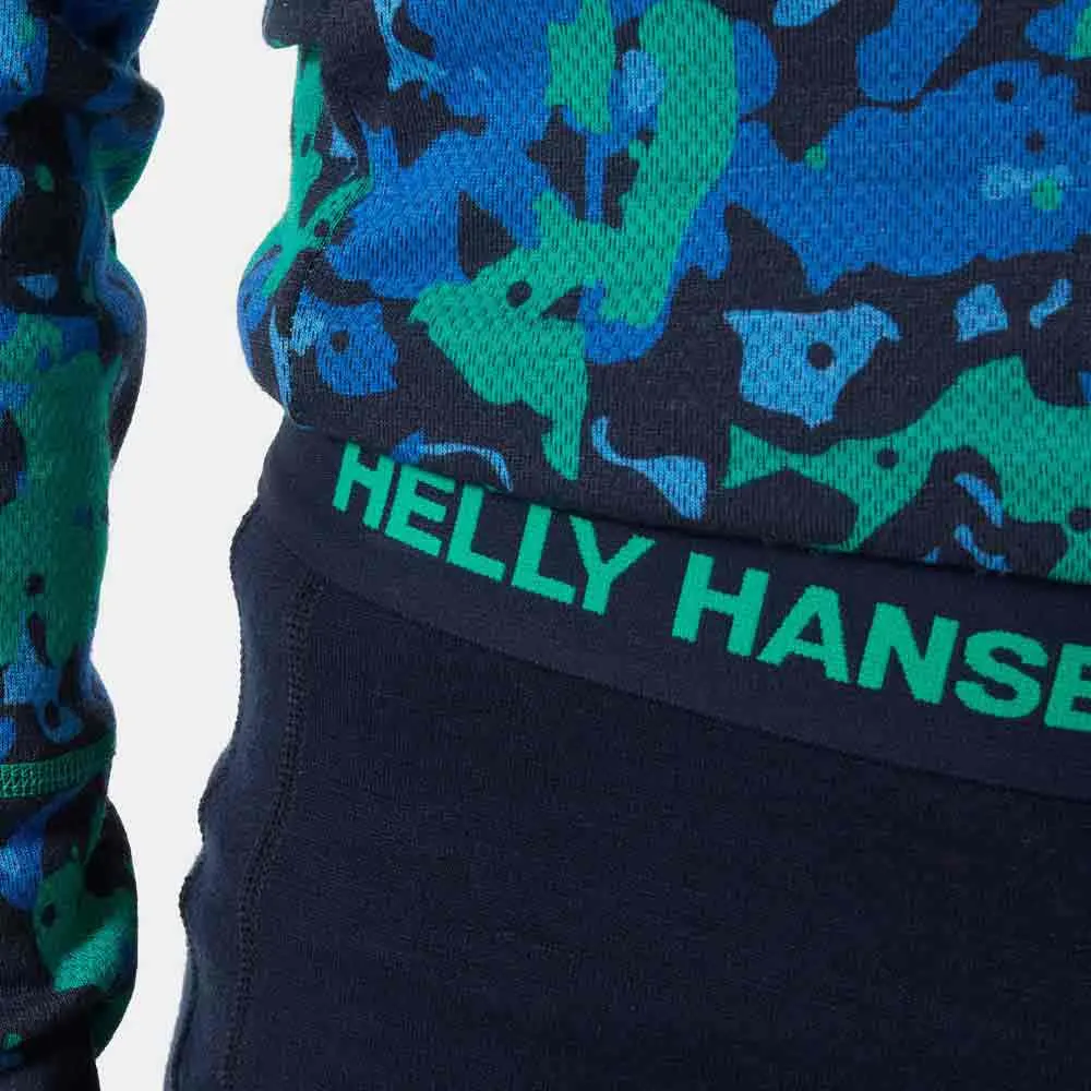 Купить Helly hansen 48179_499-164 Набор базовых слоев Graphic Lifa Merino Youth Green 60x40x40 13-14 Years 7ft.ru в интернет магазине Семь Футов