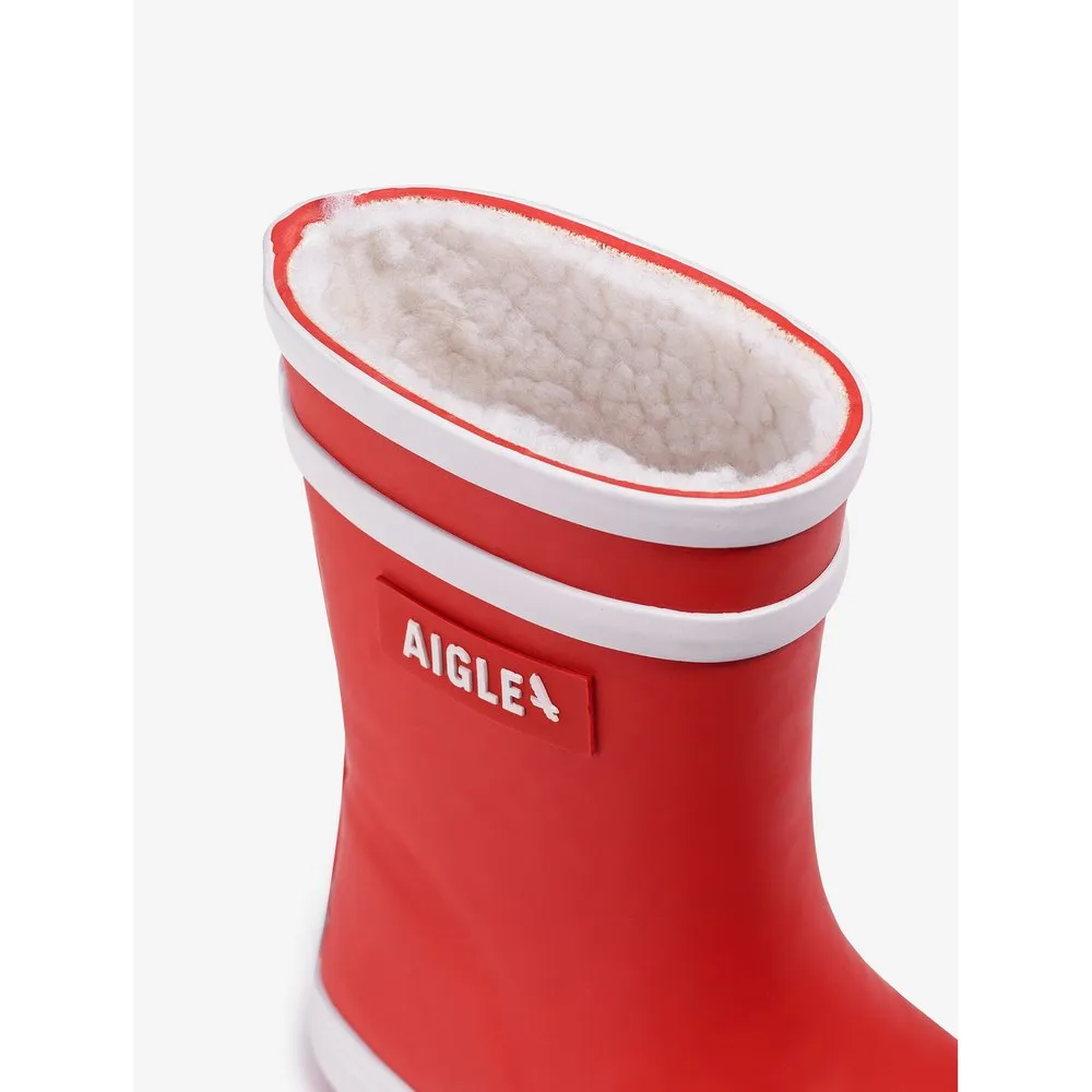 Купить Aigle nb092-19 дождевые сапоги Flac Fur 2 Red 40x35x15 EU 19 7ft.ru в интернет магазине Семь Футов