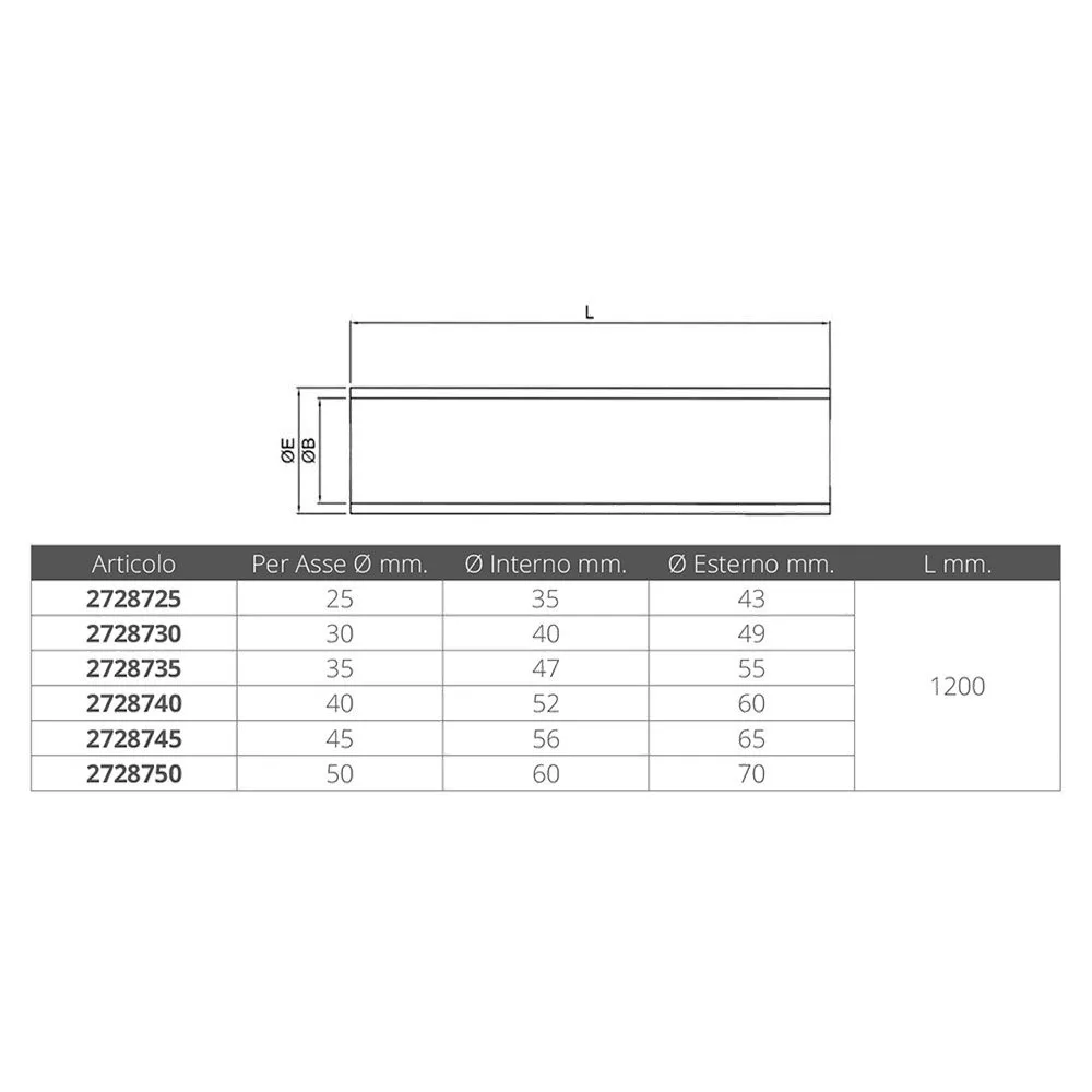 Купить Oem marine 2728745 VTR Трубка вала  White 45 mm 7ft.ru в интернет магазине Семь Футов