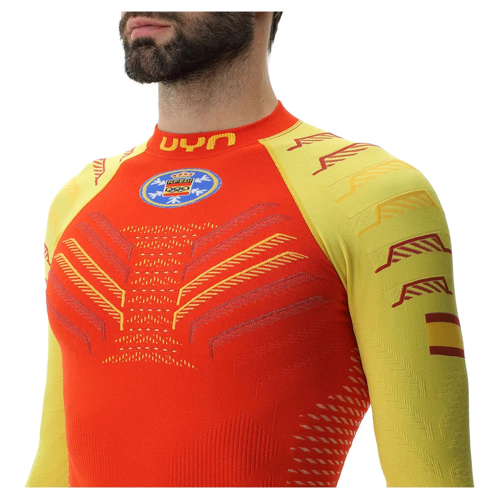 Купить UYN U100410-T046-L/XL Базовый слой с длинным рукавом Natyon 3.0 Spain Оранжевый Yellow / Red L-XL 7ft.ru в интернет магазине Семь Футов