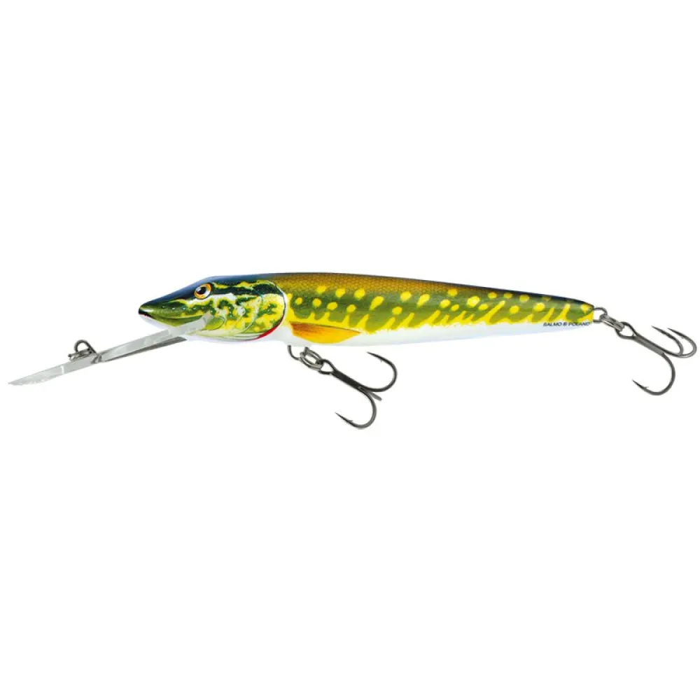 Купить Salmo QPE019 Pike Super Deep Runner Limited Edition Шарнирный гольян 110 mm 13g Hot Pike 7ft.ru в интернет магазине Семь Футов