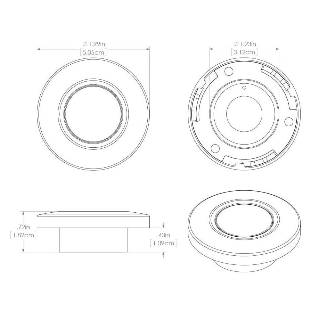 Купить Lumitec 451-112527 Светодиодный свет Orbit 300mA 12V White / RGBW 16x11x8 7ft.ru в интернет магазине Семь Футов