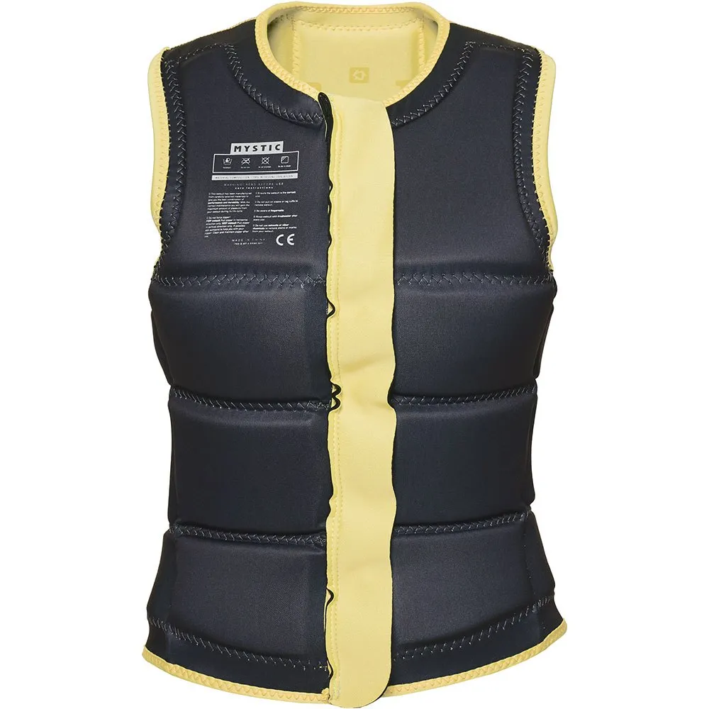 Купить Mystic 35005.220154-251-l Защитный жилет Star Fzip Wake Pastel Yellow 35x25x10 7ft.ru в интернет магазине Семь Футов