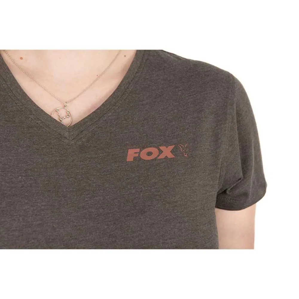 Купить Fox international cwc012 Футболка с коротким рукавом WC V Neck T Dusty Olive Marl 30x20x5 XL 7ft.ru в интернет магазине Семь Футов
