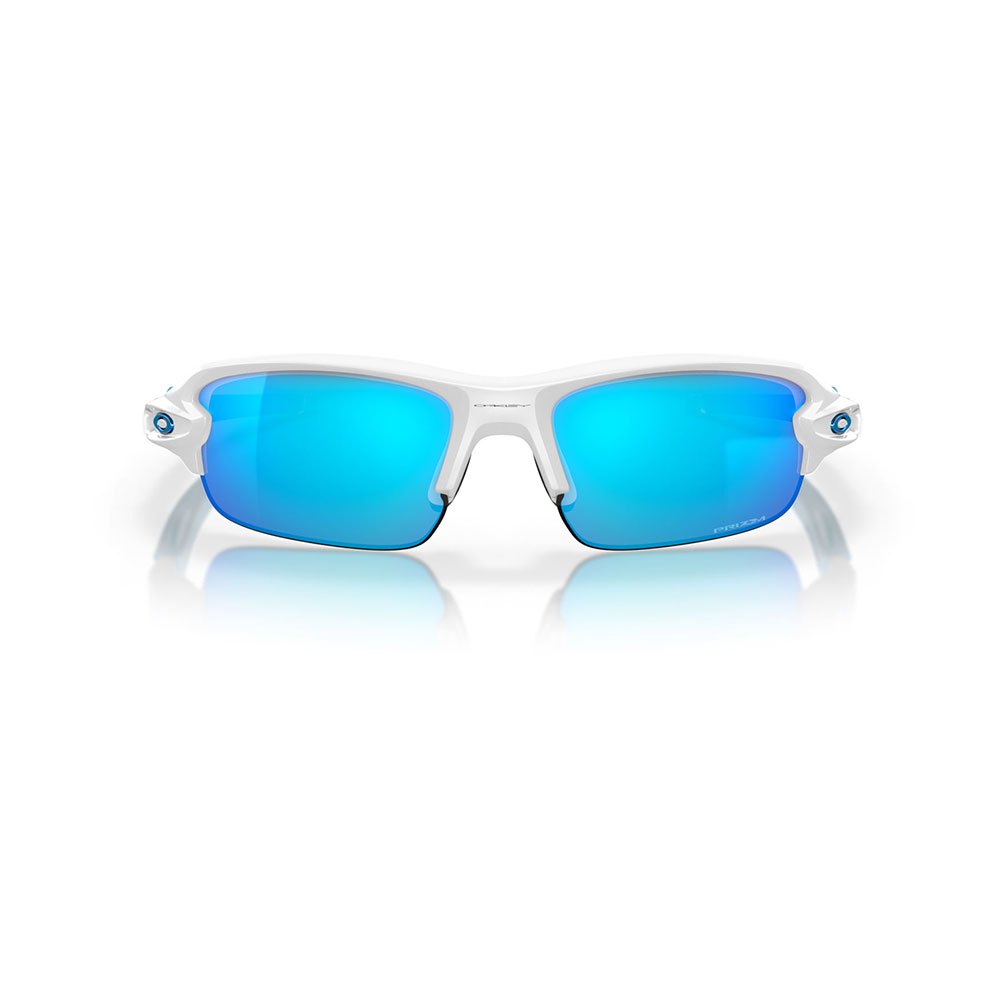 Купить Oakley 0OJ9008-900806 Flak XXS Молодежные солнцезащитные очки Polished White Prizm Sapphire/CAT3 7ft.ru в интернет магазине Семь Футов