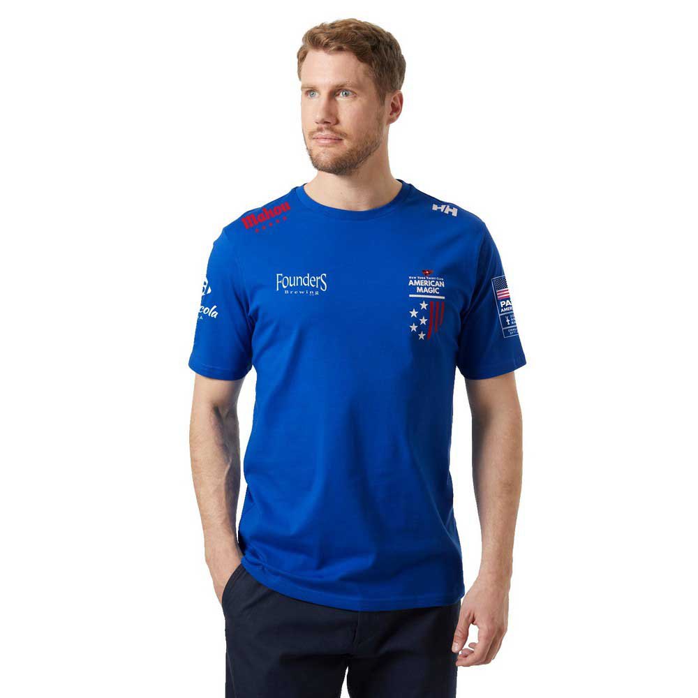 Купить Helly hansen 21208_543-XL Футболка с коротким рукавом American Magic Am Cobalt 2.0 XL 7ft.ru в интернет магазине Семь Футов