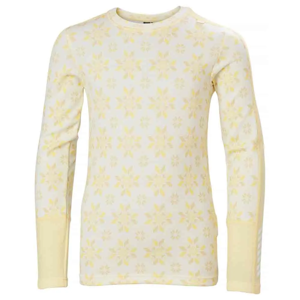 Купить Helly hansen 48179_367-152 Набор базовых слоев Graphic Lifa Merino Youth Yellow Cream 60x40x40 11-12 Years 7ft.ru в интернет магазине Семь Футов