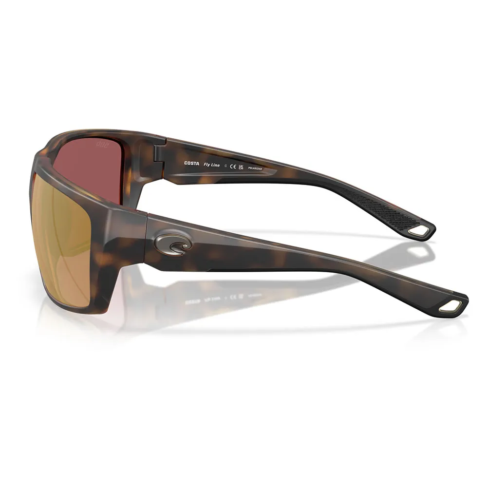 Купить Costa 06S9129-91291264 поляризованные солнцезащитные очки Fly line Бесцветный Matte Tortoise Gold Mirror 580G/CAT3 7ft.ru в интернет магазине Семь Футов