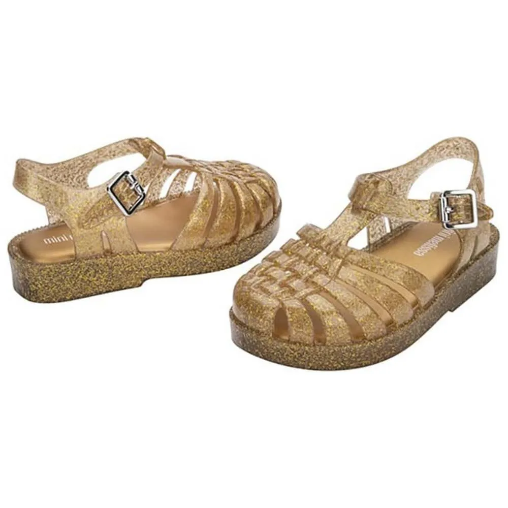 Купить Melissa m 33522-54138-24 Сандалии Mini Possession Tp Glitter / Gold 35x25x15 EU 24 7ft.ru в интернет магазине Семь Футов