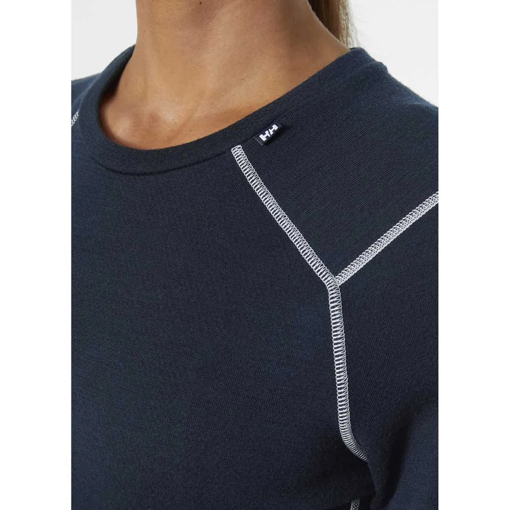 Купить Helly hansen 49378_596-xl Базовый слой с длинным рукавом Lifa Merino Midweight Crew Navy 22x13x5 7ft.ru в интернет магазине Семь Футов