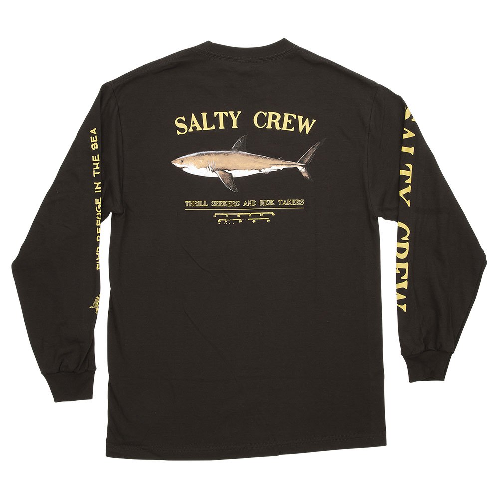 Купить Salty crew 20135070-BLK-S Футболка с длинным рукавом Bruce Коричневый Black S 7ft.ru в интернет магазине Семь Футов