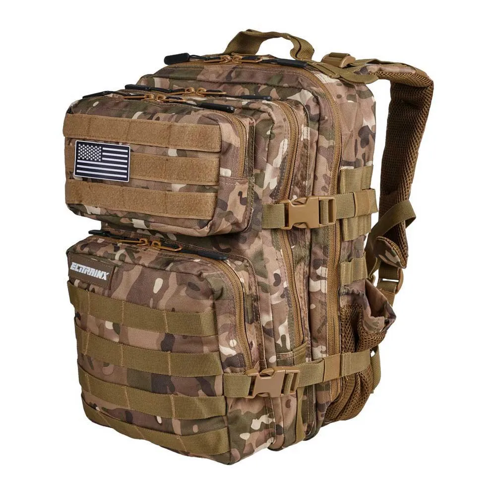 Купить Elitex training X001NNCXQZ 25L Тактический рюкзак Коричневый Camouflage 7ft.ru в интернет магазине Семь Футов