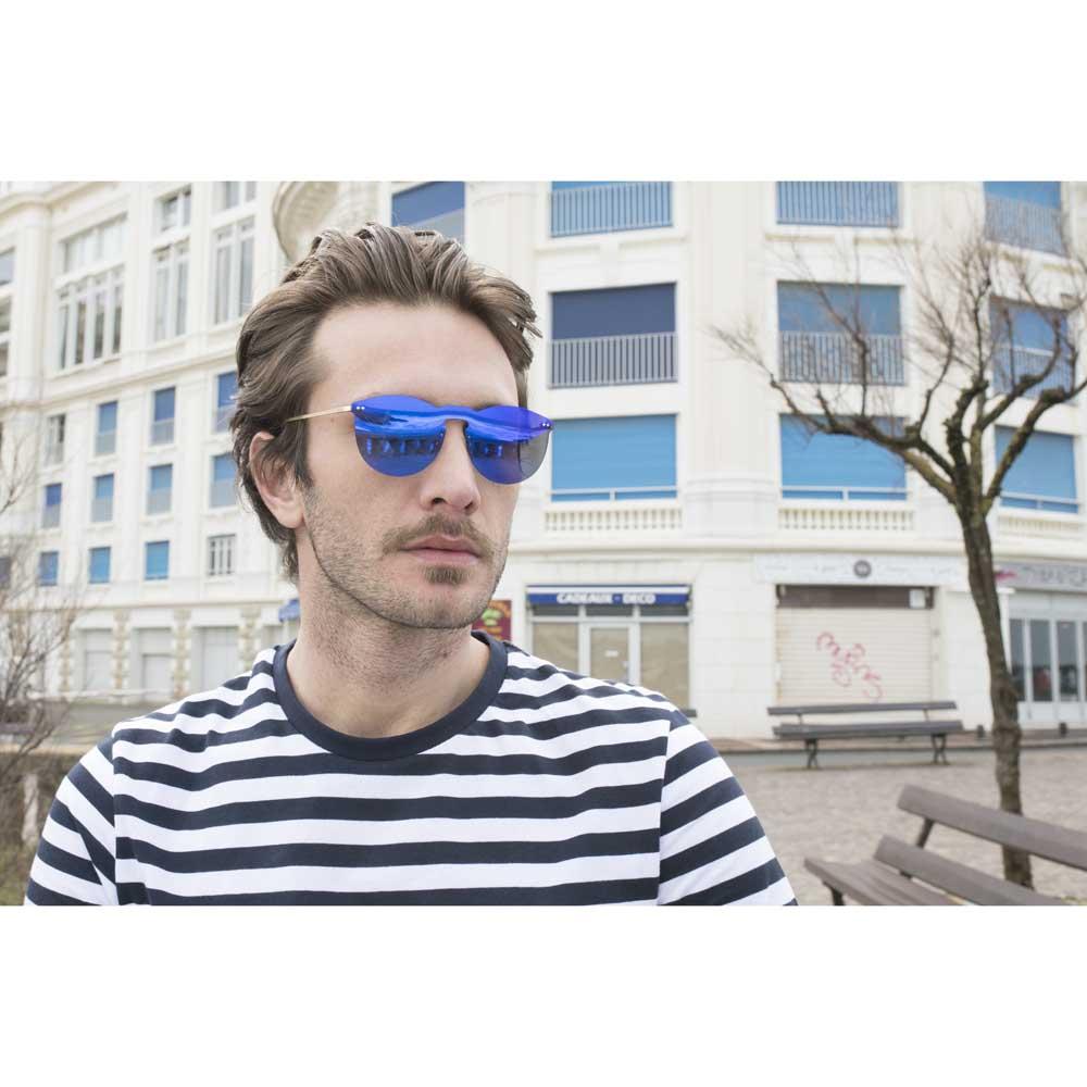 Купить Ocean sunglasses 20.2 Солнцезащитные очки Berlin Space Flat Dark Revo Blue Metal Gold Temple/CAT3 7ft.ru в интернет магазине Семь Футов