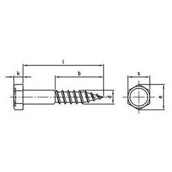 Купить Euromarine VIXVBH1050-10 VBTH DIN 571 A4 10x50 mm Шуруп с шестигранной головкой 10 единицы Серебристый Grey 7ft.ru в интернет магазине Семь Футов
