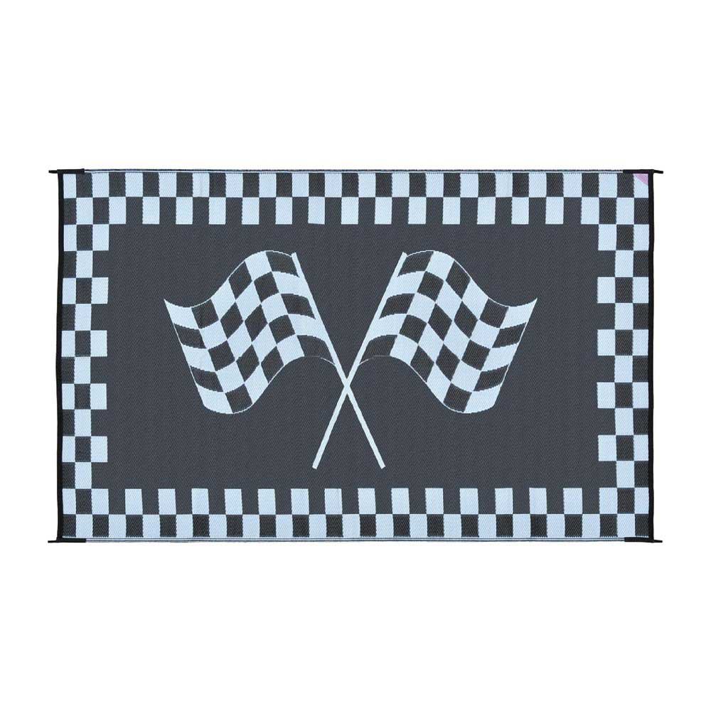 Купить Stylish camping 672-RF8201 ковер Racing Flag  Black / White 2.43 x 6 m 7ft.ru в интернет магазине Семь Футов