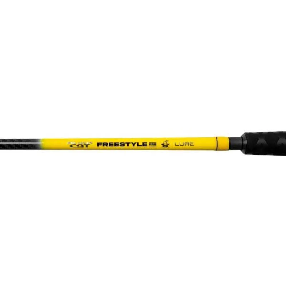 Купить Black cat bo140007 Удилище для сома Freestyle Pro Lure Black / Yellow 150x10x10 2.2 m 7ft.ru в интернет магазине Семь Футов