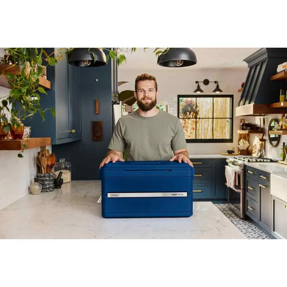 Купить Coleman 2229732 Жесткий переносной кулер Snap-N-Go Blue 59x33x13 33L 7ft.ru в интернет магазине Семь Футов