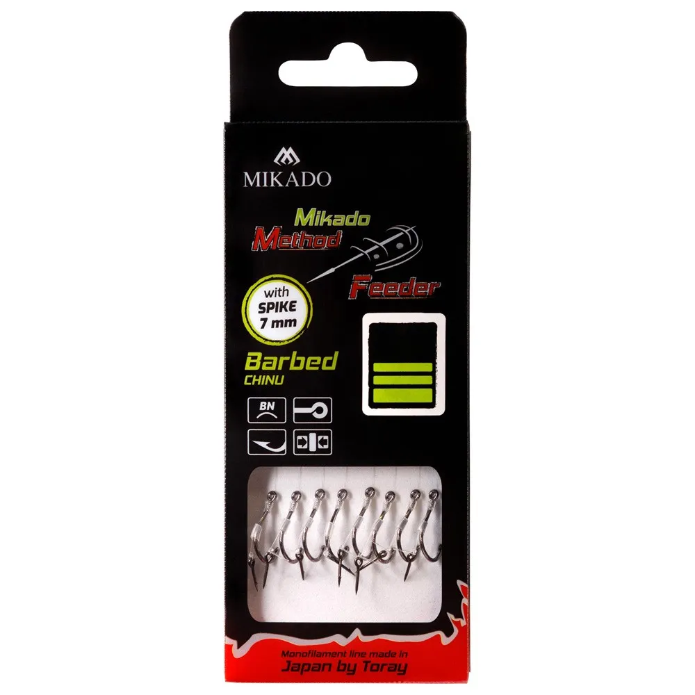 Купить Mikado HMFB12I-14 крючок с бородкой Method Feeder Spike 10 cm Clear / Black Nickel 14 7ft.ru в интернет магазине Семь Футов