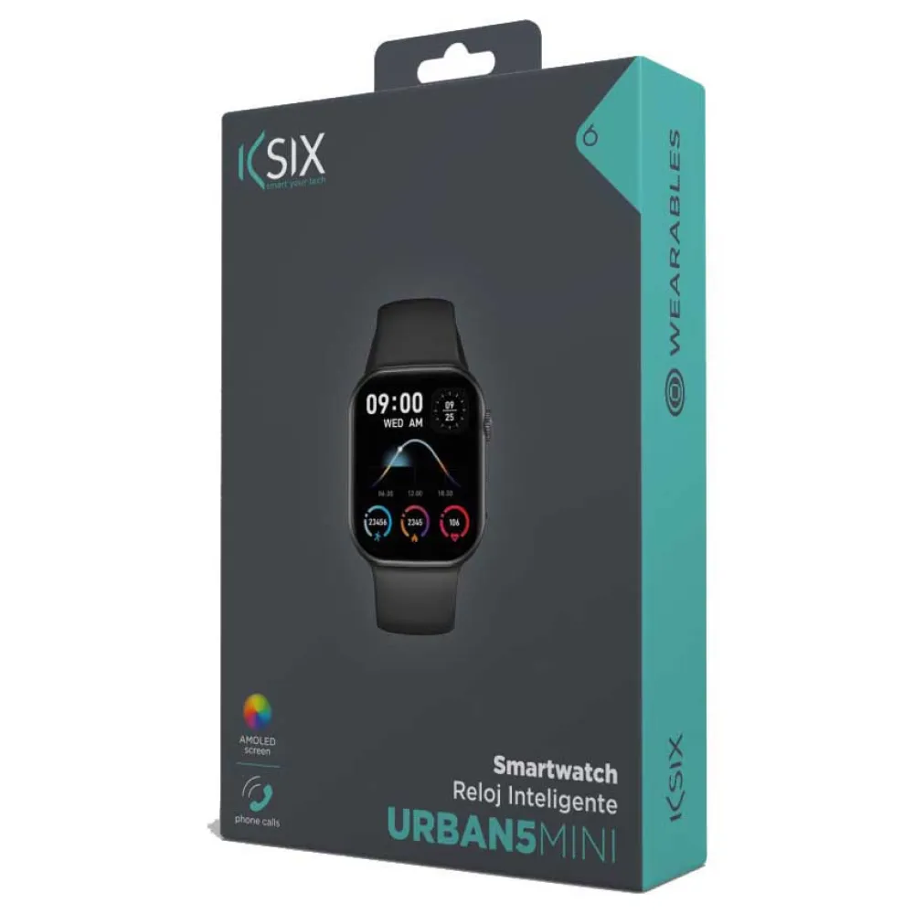 Купить KSIX BXSW23N Смарт-часы Urban 5 mini  Black 7ft.ru в интернет магазине Семь Футов