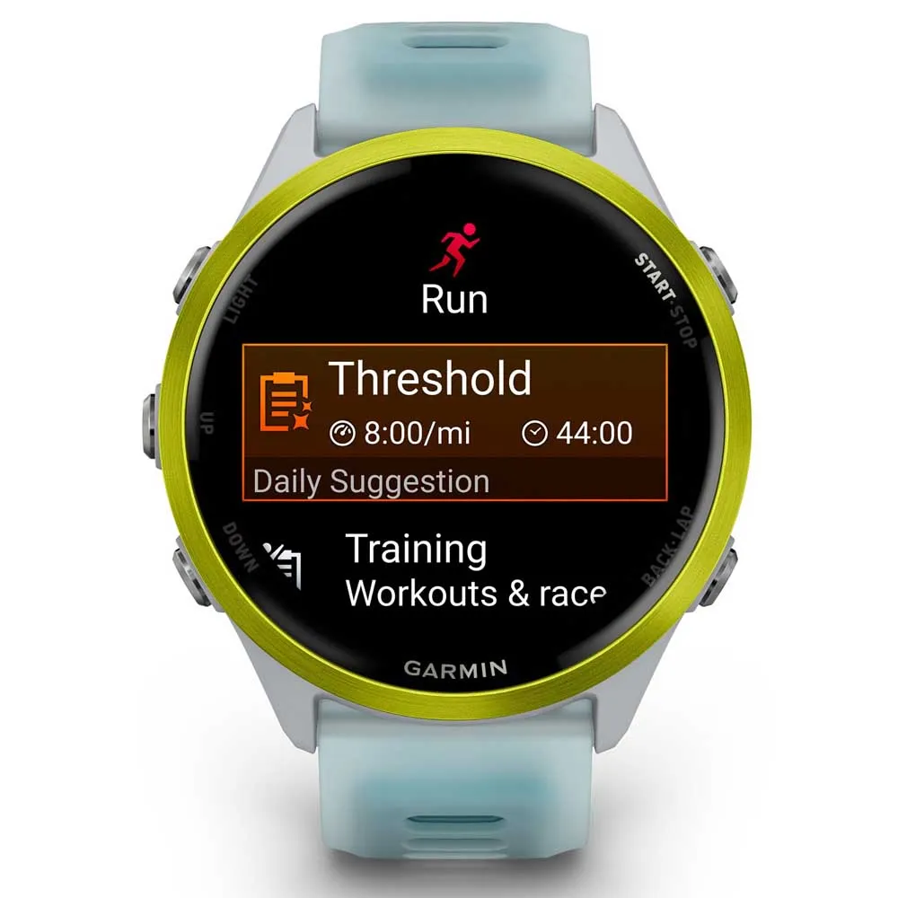 Купить Garmin 010-02971-01 Reloj Forerunner 570 47 mm Голубой  Amp Yellow Aluminum / Translucent Whitestone / Turquoise 7ft.ru в интернет магазине Семь Футов