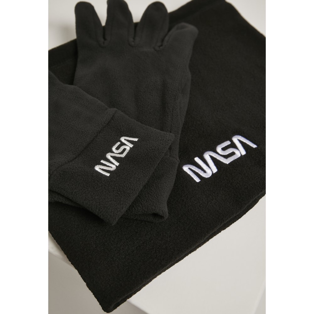 Купить Mister tee MT2031-00007 Ожерелье и перчатки Nasa Fleece Черный Black 7ft.ru в интернет магазине Семь Футов