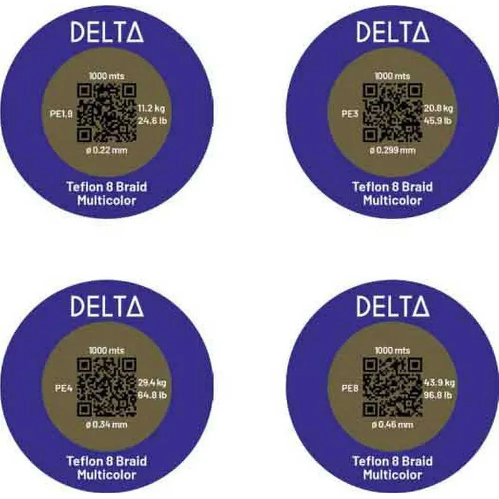 Купить Delta DELTAMULTI30045.9 Плетёная леска Teflon 8 300 m  Multicolour 0.299 mm 7ft.ru в интернет магазине Семь Футов