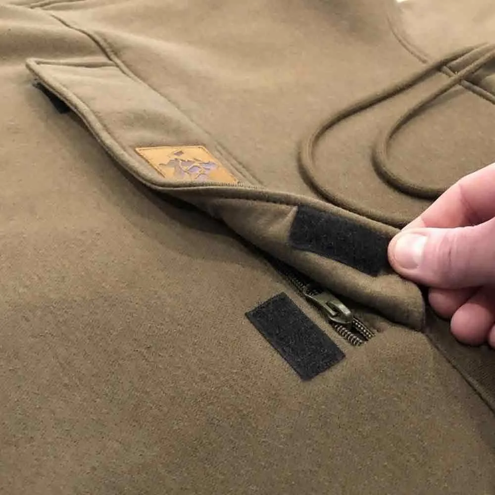 Купить Vass VQ557/07/M Толстовка с капюшоном Culture Коричневый Khaki Green M 7ft.ru в интернет магазине Семь Футов