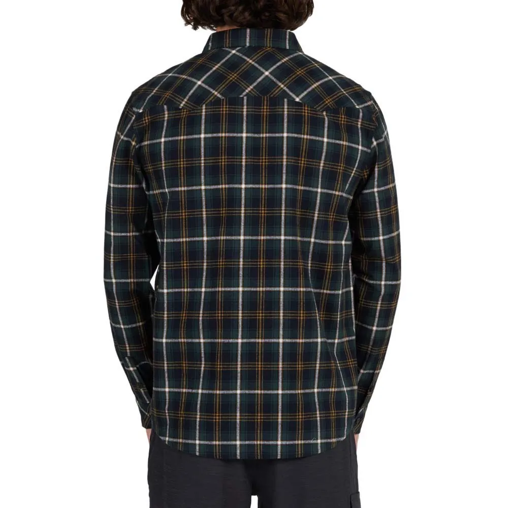 Купить Salty crew 21435041-BLK/SPU-M Фланелевая рубашка с длинным рукавом Herdsman Коричневый Black Spruce M 7ft.ru в интернет магазине Семь Футов
