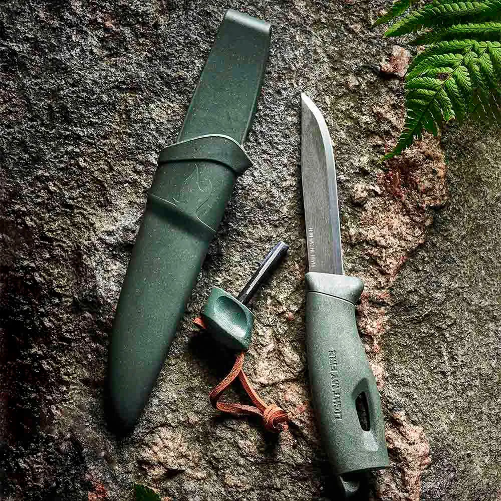 Купить Light my fire LM2121113110 Нож нож Swedish Bio 2in1 Fire Серебристый Sage Green 7ft.ru в интернет магазине Семь Футов