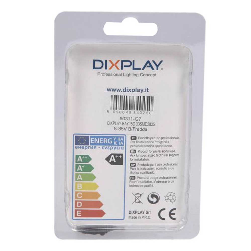 Купить Dixplay 020004 BAY15D 8-35V 3W 22x68 mm 33 Прохладный белый Вел Лампочка Серебристый Clear / Grey 7ft.ru в интернет магазине Семь Футов