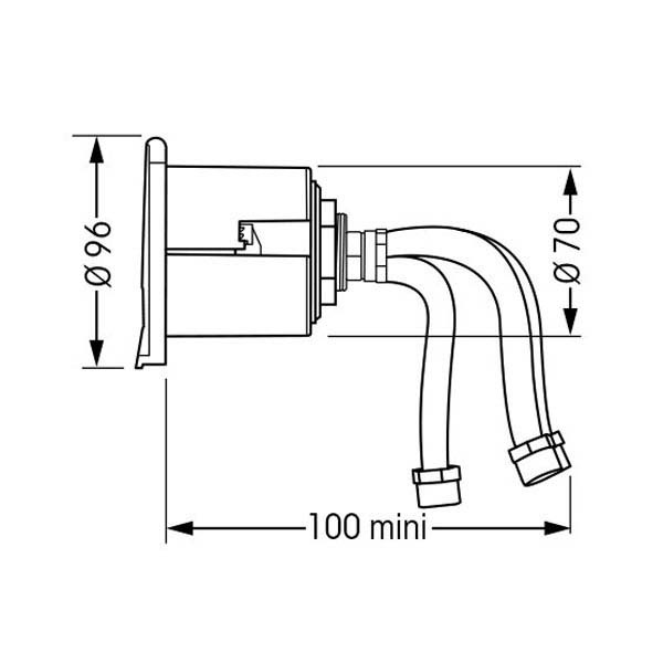 Купить Plastimo P67600 Круглая крышка смесителя Серебристый Black 100 x 96 x 70 mm  7ft.ru в интернет магазине Семь Футов