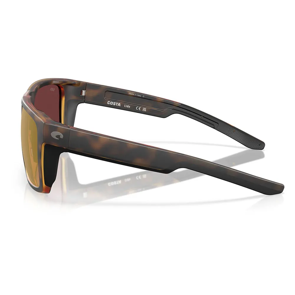Купить Costa 06S9104-91041657 поляризованные солнцезащитные очки Lido Matte Tortoise Gold Mirror 580G/CAT3 7ft.ru в интернет магазине Семь Футов