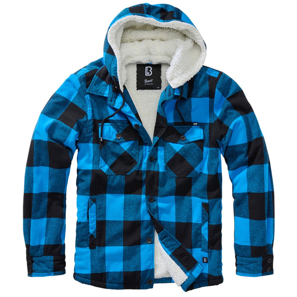 Купить Brandit 3172-183-XXL Куртка Lumberjack Голубой  Black / Blue 2XL 7ft.ru в интернет магазине Семь Футов