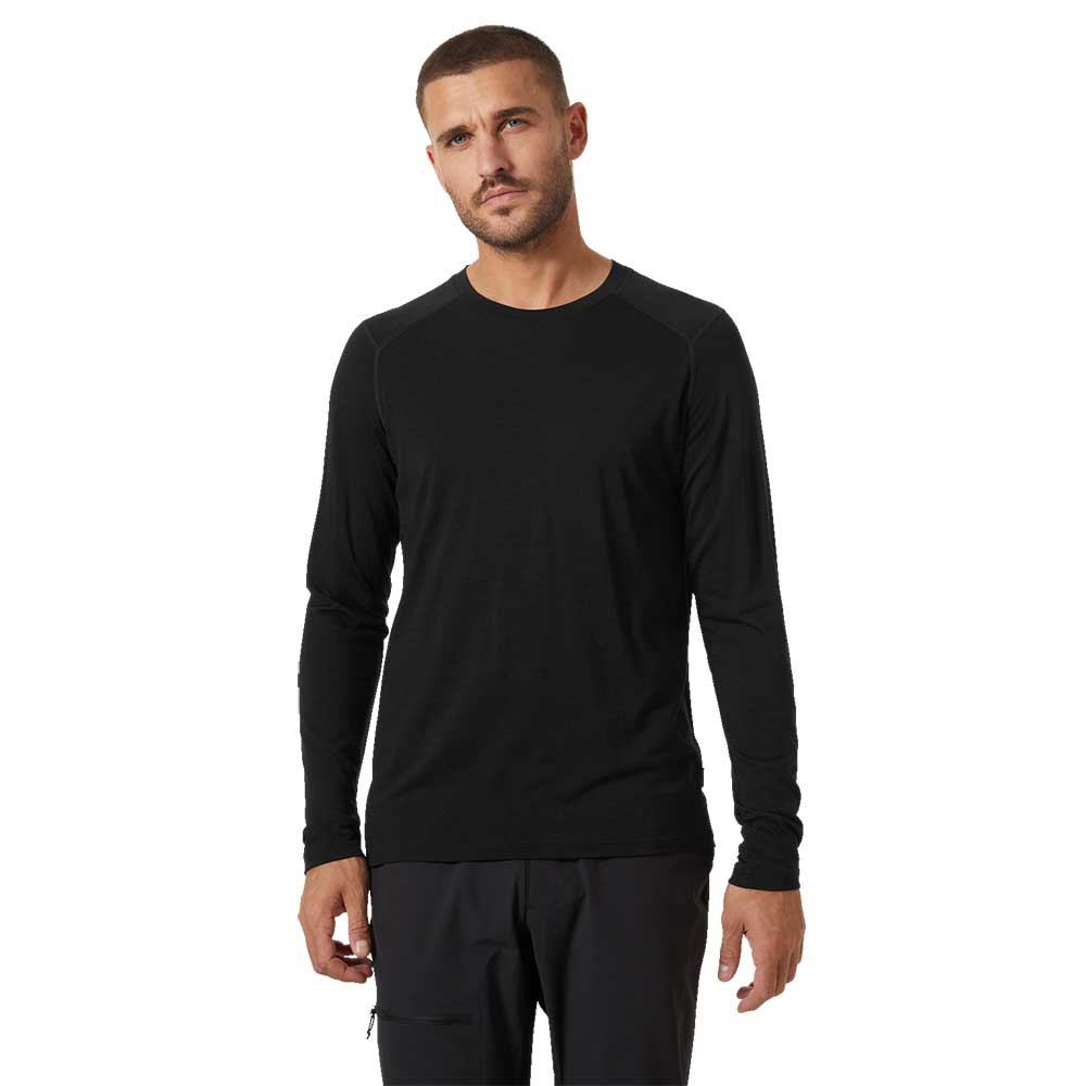 Купить Helly hansen 49528_990-XL Базовый слой с длинным рукавом Durawool Crew Черный Black XL 7ft.ru в интернет магазине Семь Футов