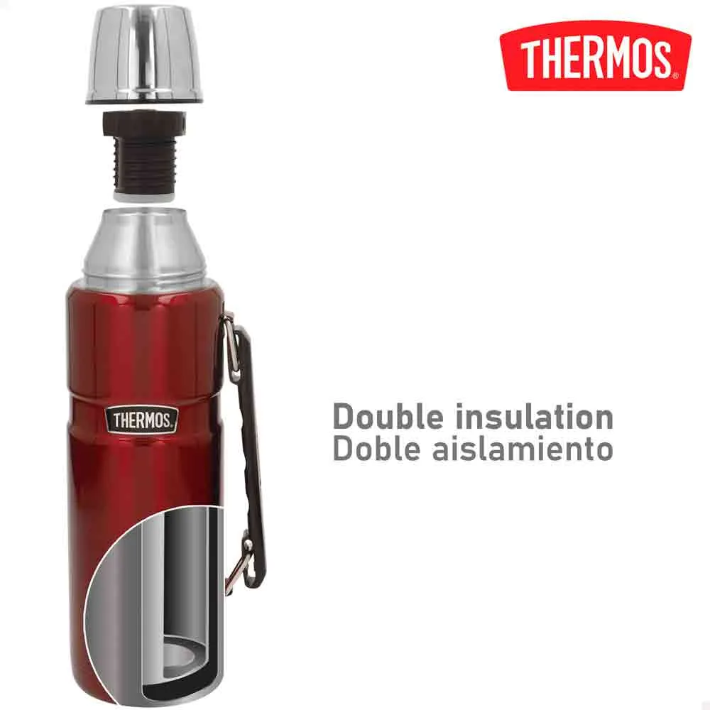 Купить Thermo 63232 термос Stainless Steel With Handle-1.2L Red 20x10x10 7ft.ru в интернет магазине Семь Футов