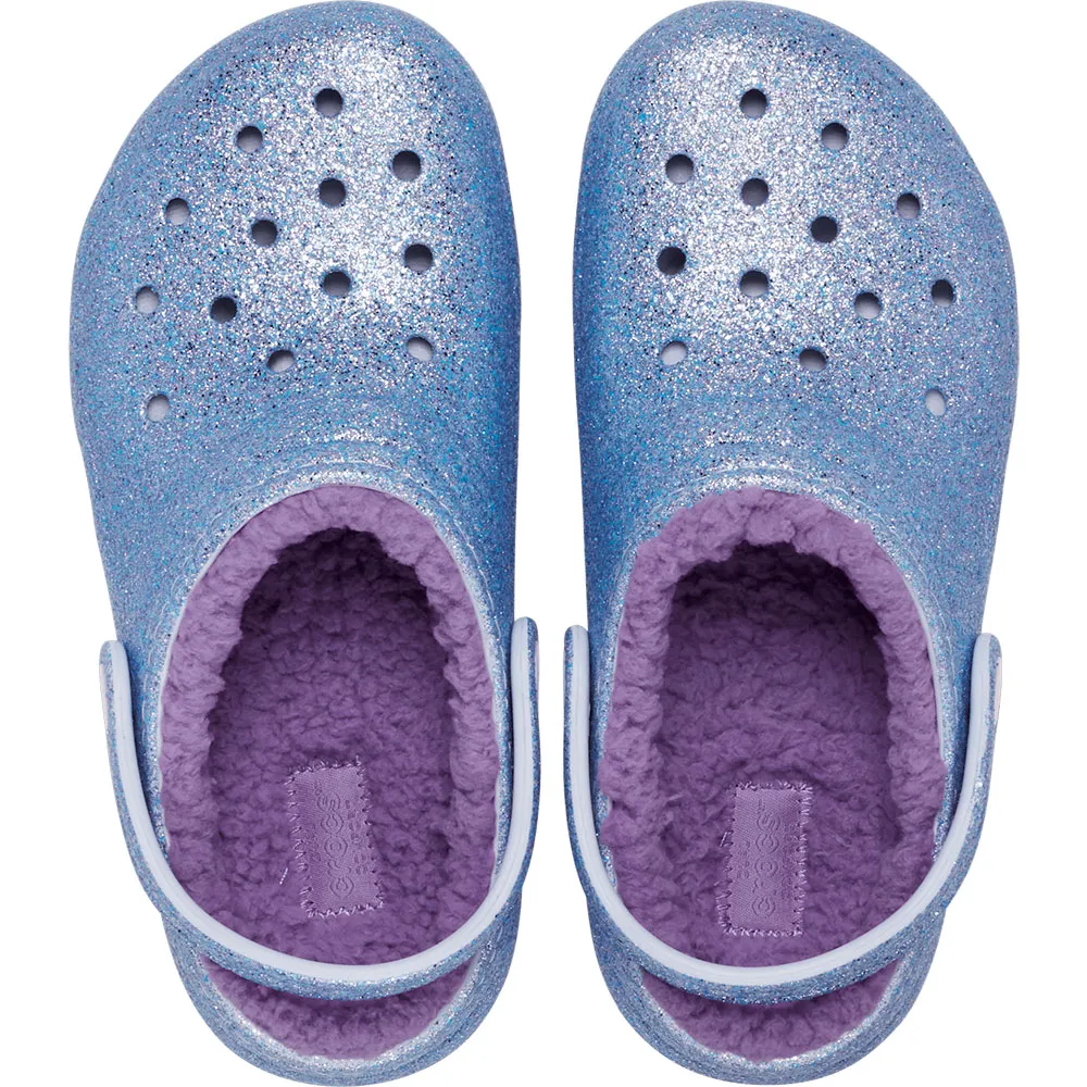 Купить Crocs 207463-4pc-c6 Деревянные башмаки Classic Lined Glitter Toddler Frosted Glitter 35x25x15 EU 22 7ft.ru в интернет магазине Семь Футов