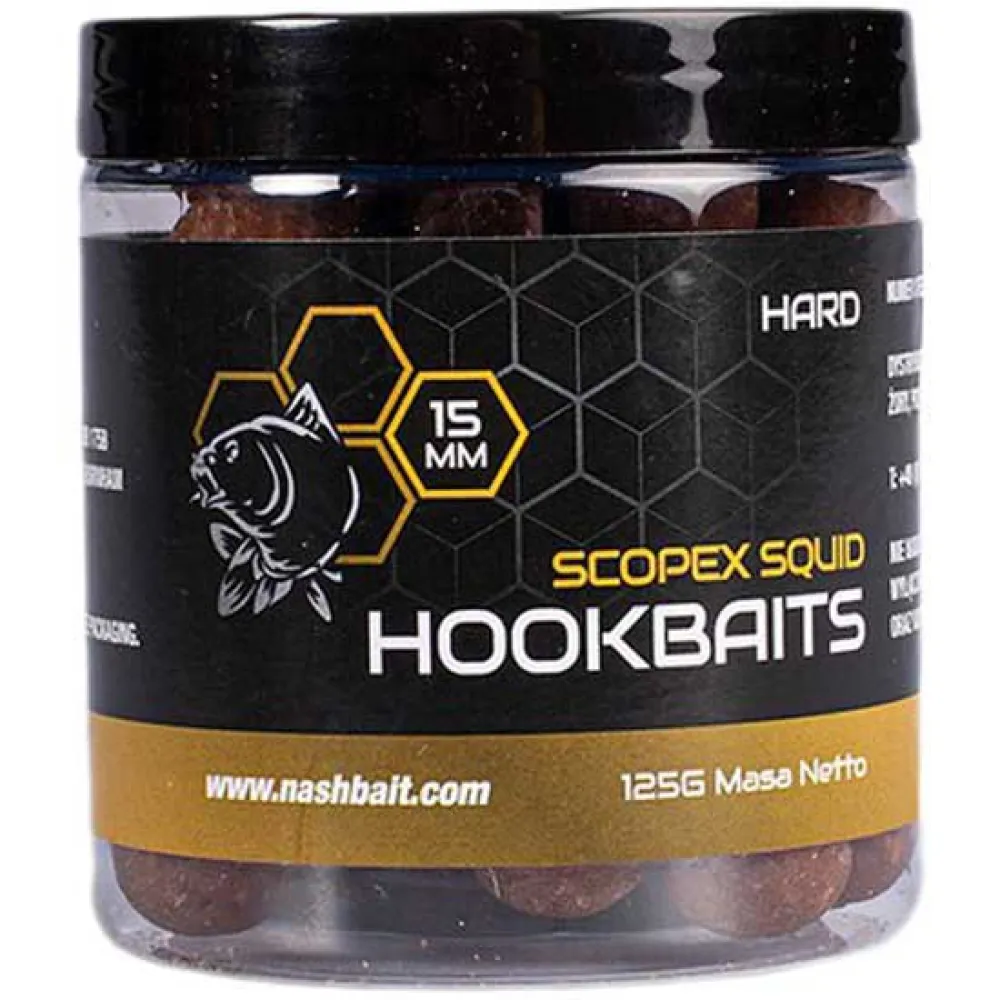 Купить Nash bait B6341-UNIT Hookbaits Scopex Squid Hard 125g  15 mm 7ft.ru в интернет магазине Семь Футов