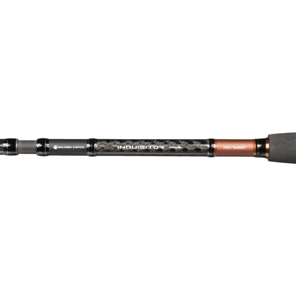 Купить Golden catch 2039401 спиннинговое удилище Inquisitor Travel Black 65x10x10 2.2 m 7ft.ru в интернет магазине Семь Футов
