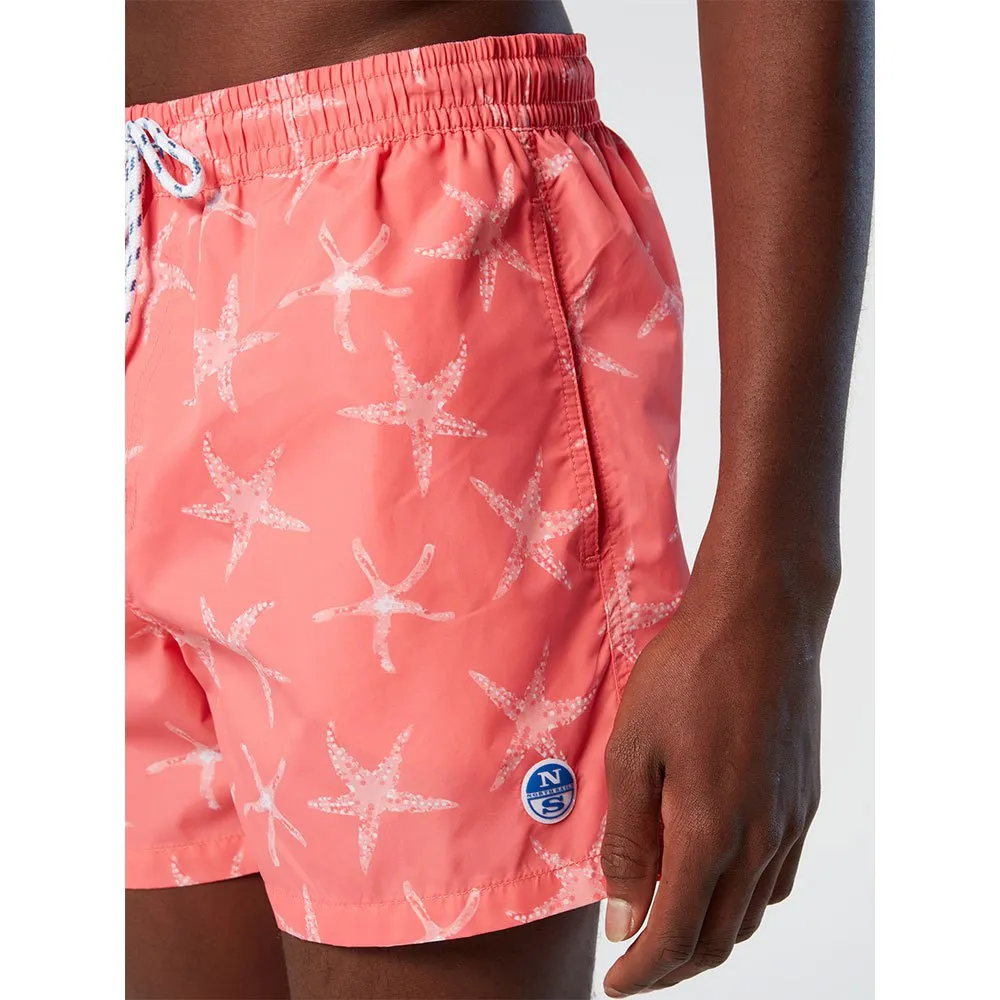 Купить North sails 673573-C011-L плавательные шорты Volley All Over Starfish Оранжевый Coral L 7ft.ru в интернет магазине Семь Футов