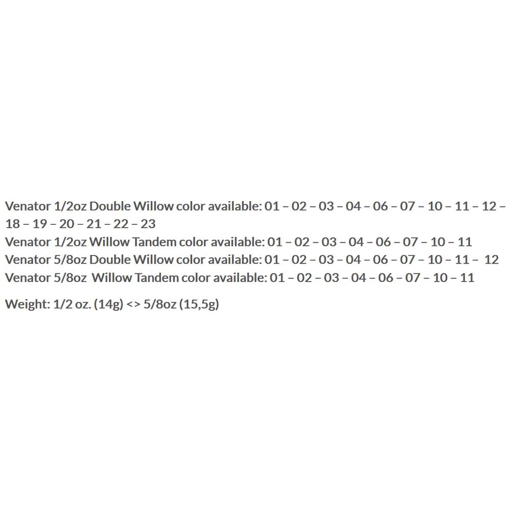 Купить Molix VE12DW-23-UNIT Venator 1/2 Double Willow 14g Многоцветный 23 7ft.ru в интернет магазине Семь Футов