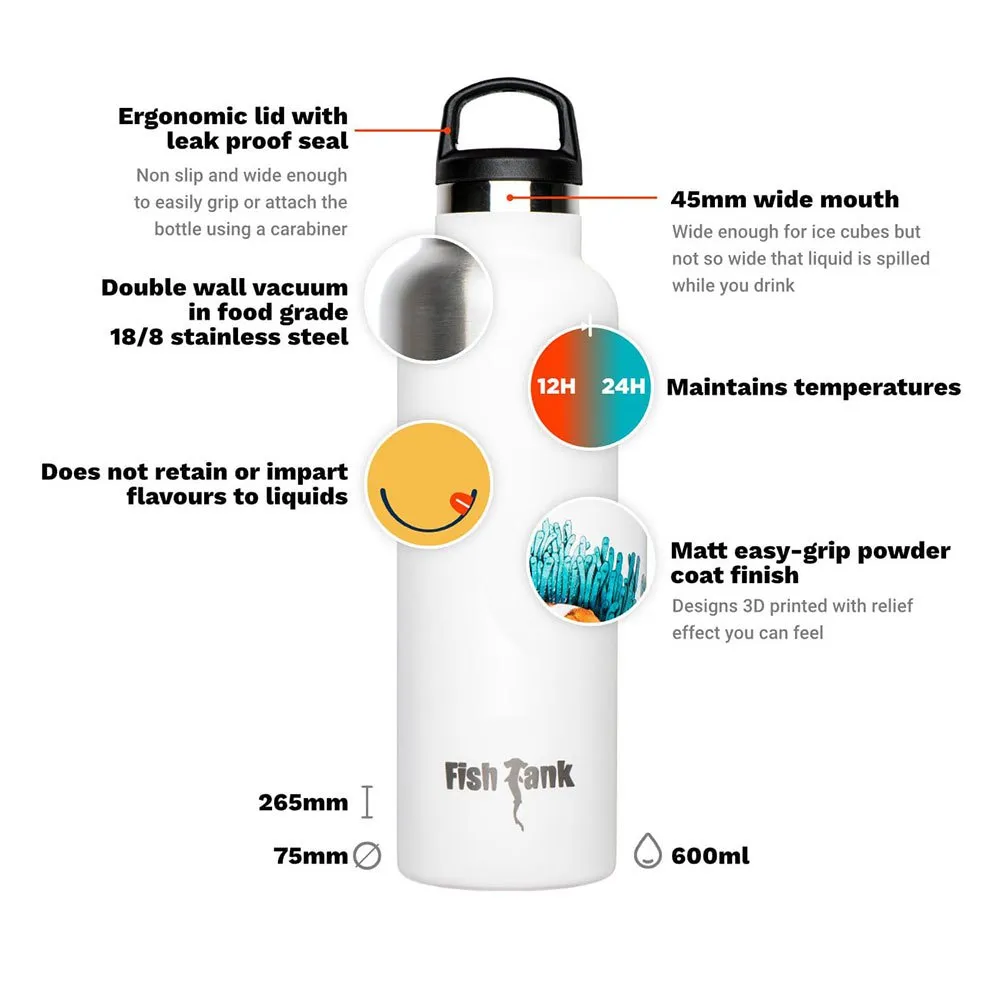 Купить Fish tank b60ss-unit Бутылка Logo 600ml Steel 30x10x10 7ft.ru в интернет магазине Семь Футов