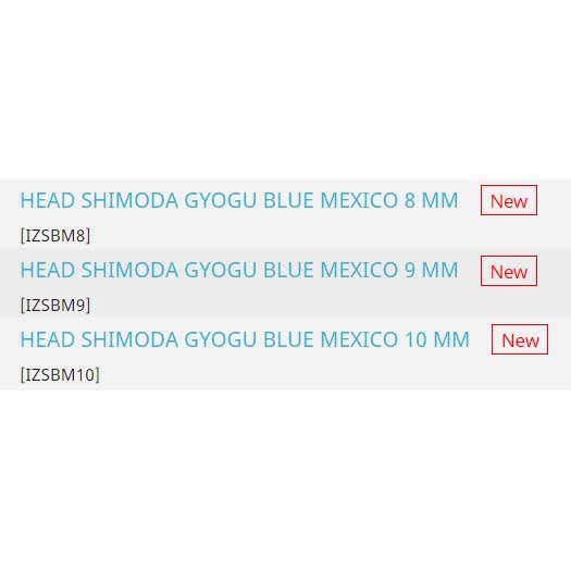 Купить Shimoda IZSBM8-UNIT Blue Mexico Мягкая приманка на голову 8 mm Золотистый Black 7ft.ru в интернет магазине Семь Футов