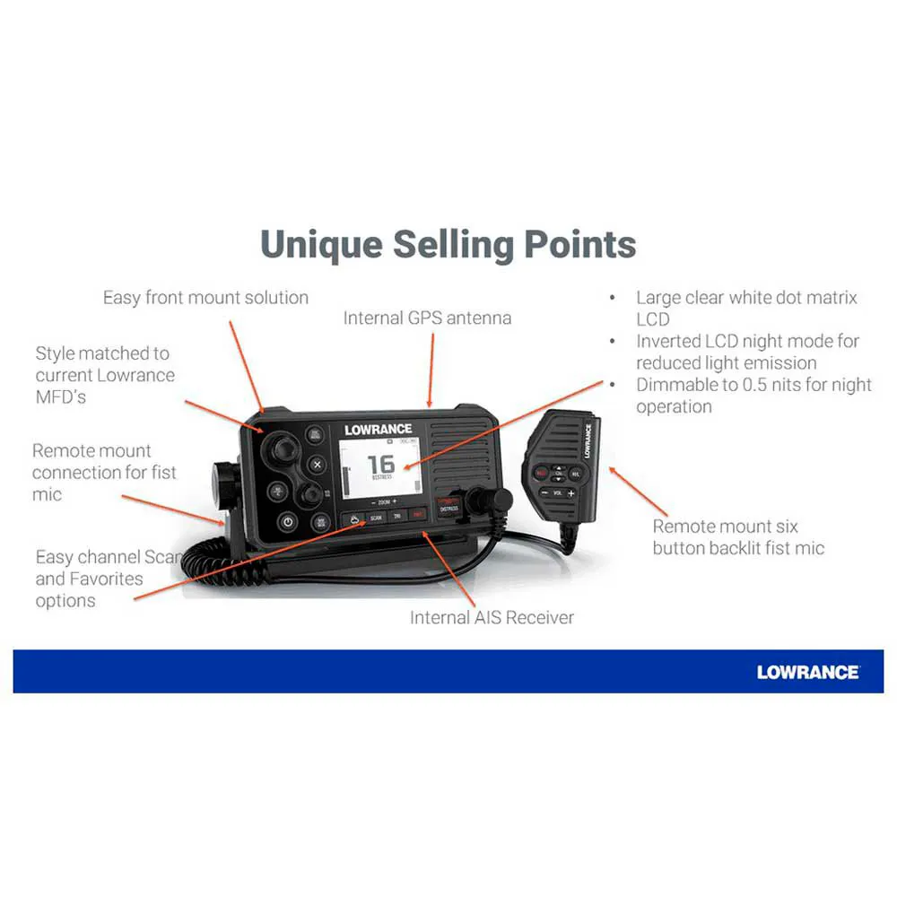 Купить Lowrance lw602 Спица Link-9 Class D VHF Black 25x20x12 7ft.ru в интернет магазине Семь Футов