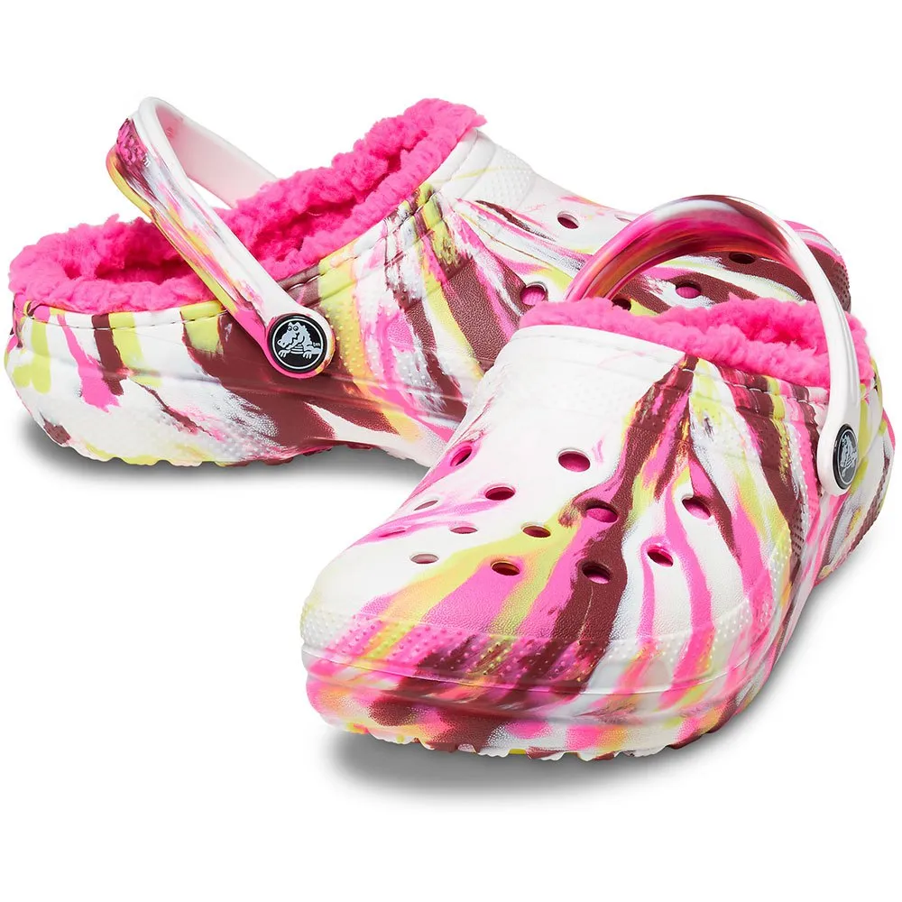Купить Crocs 207778-6rw-c5 Деревянные башмаки Classic Lined Marbled T Electric Pink / Multi 35x25x15 EU 20 7ft.ru в интернет магазине Семь Футов
